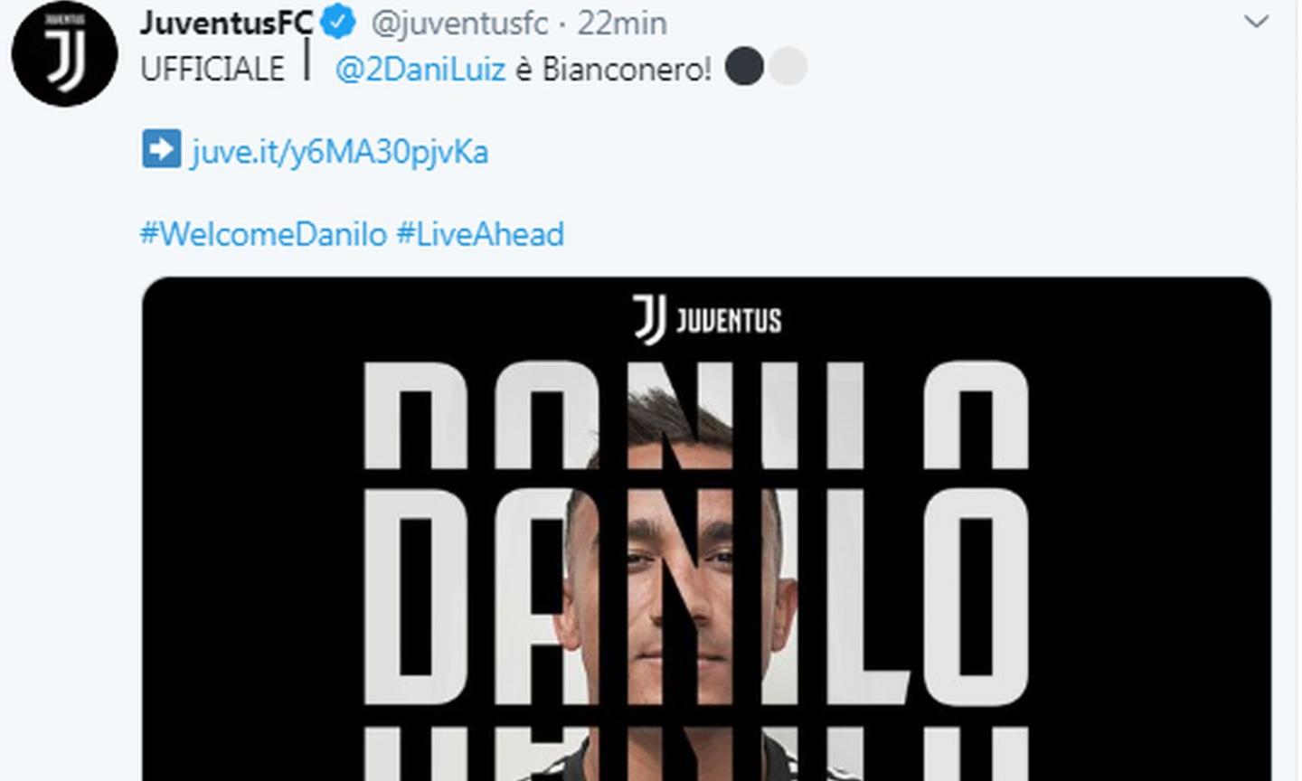 Watch: Ronaldo welcomes Danilo at Juventus 