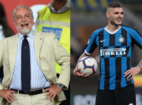 Napoli, il piano di De Laurentiis per strappare Icardi alla Juve