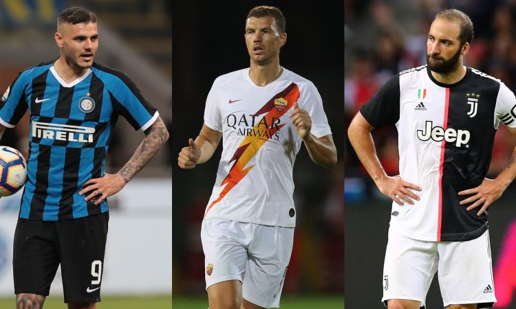 Romamania, Icardi neanche gratis e Higuain resti alla Juve: meglio Dzeko