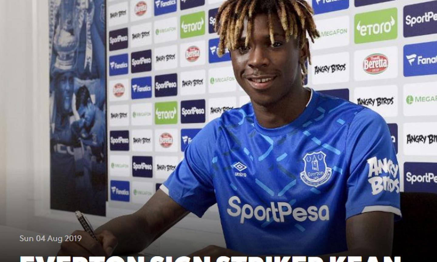 Everton, esordio in Premier League per Kean