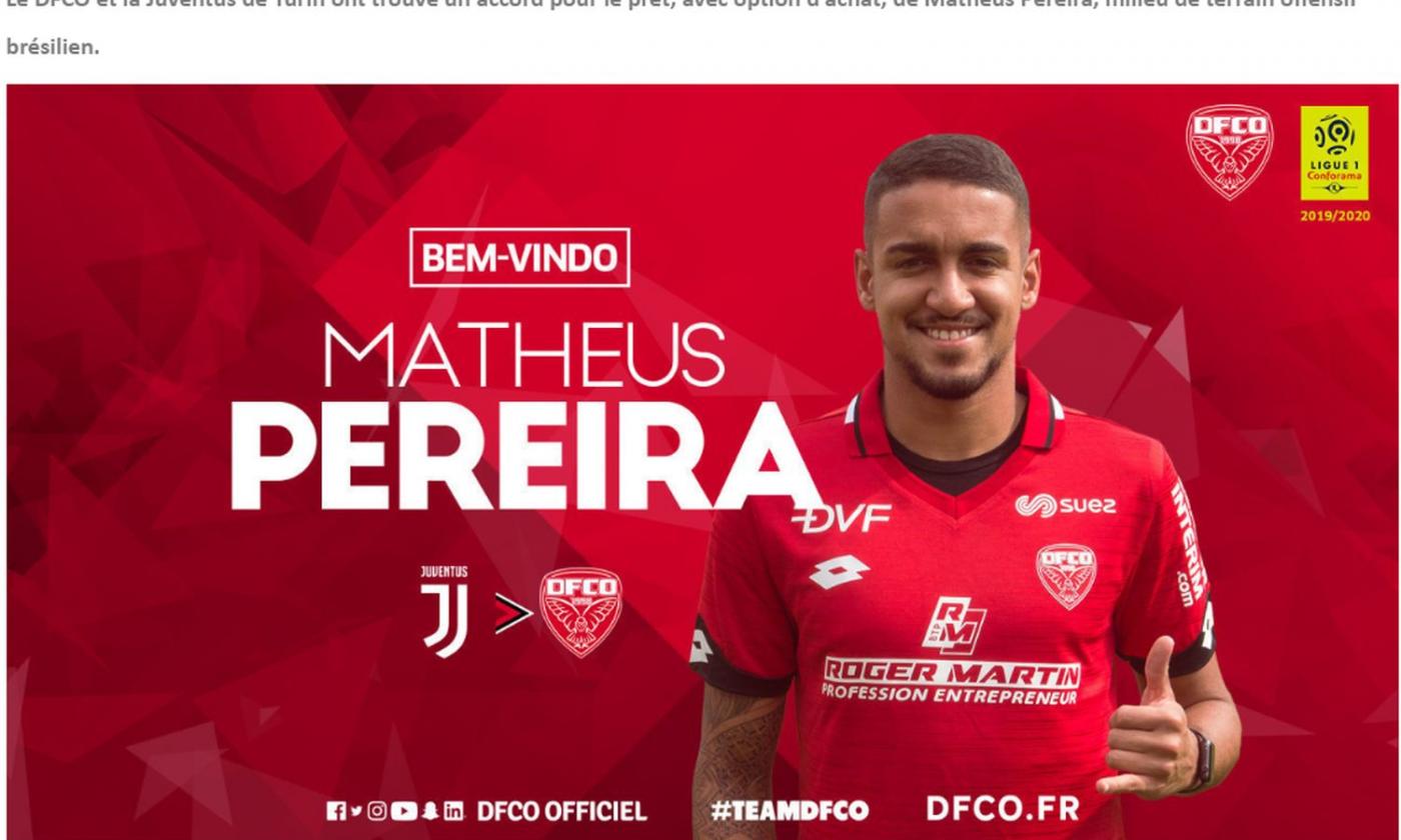 Official:  Matheus Pereira joins Dijon on loan from Juventus