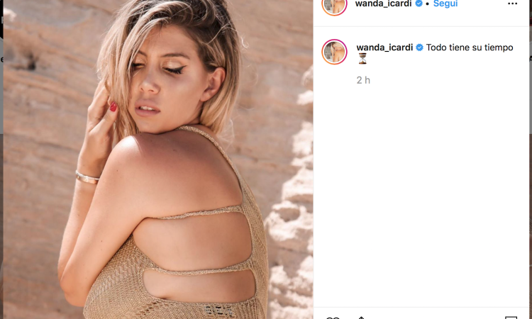 Inter-Icardi, messaggio criptico di Wanda Nara: 'Tutto ha il suo tempo...'
