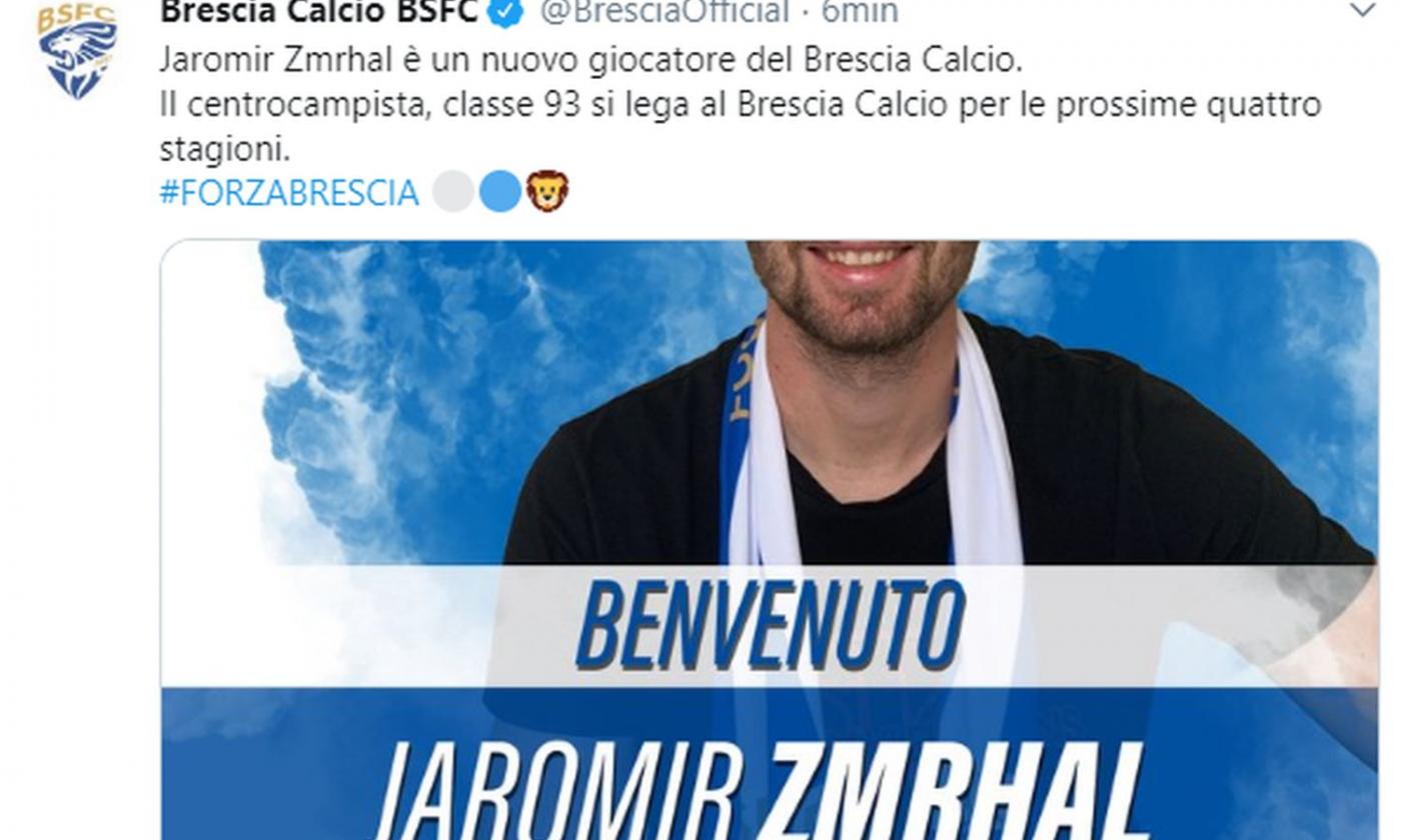 Brescia, UFFICIALE: preso Zmrhal