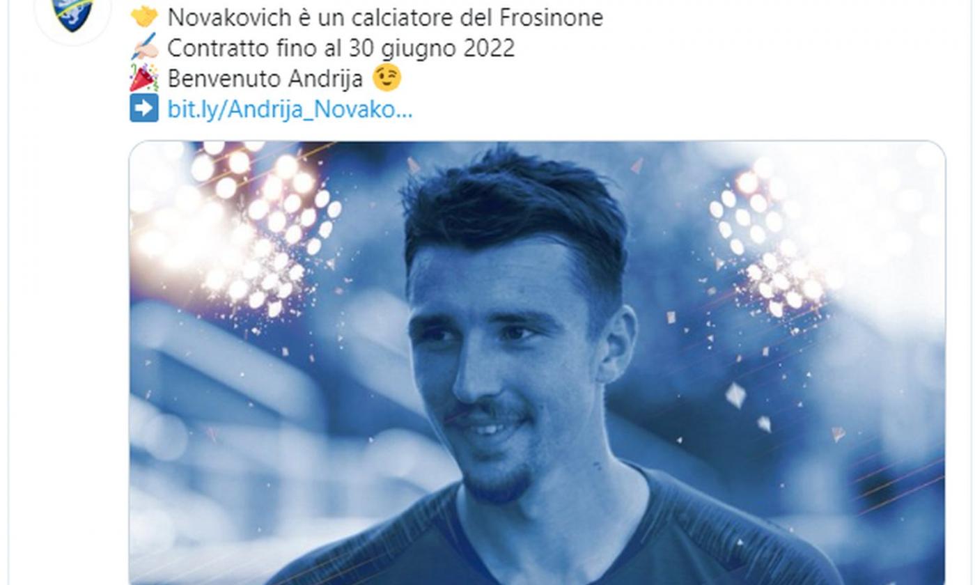 Convocati Frosinone: out Brighenti, c'è Novakovich