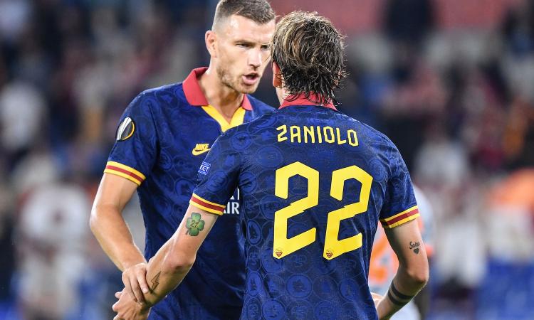 Roma, Dzeko e Zaniolo stendono l’Istanbul Basaksehir: è 4-0
