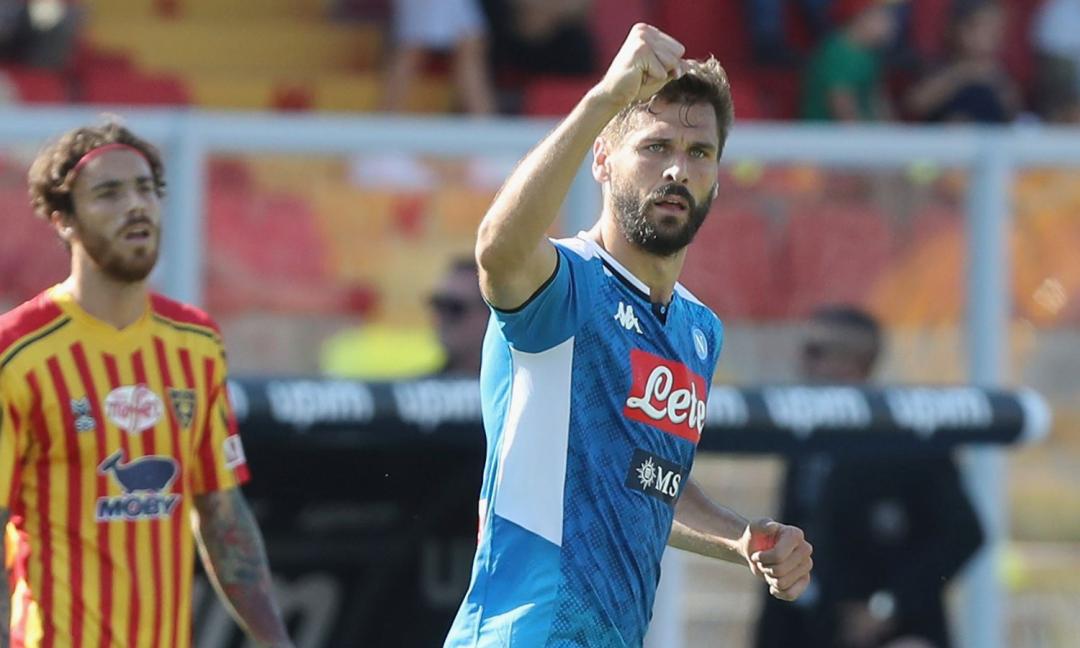 Llorente trascina il Napoli, 4-1 al Lecce