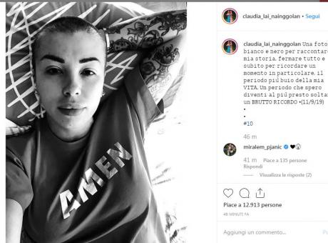La moglie di Nainggolan, due mesi dopo l'inizio della chemioterapia: 'Spero sia presto un ricordo'. Il messaggio di Pjanic