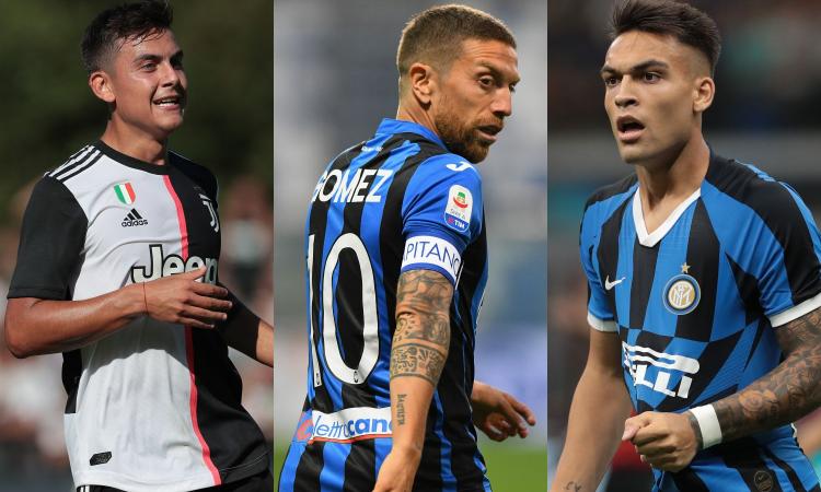 Da Dybala e Gomez a Lautaro: in Serie A la 10 balla il tango
