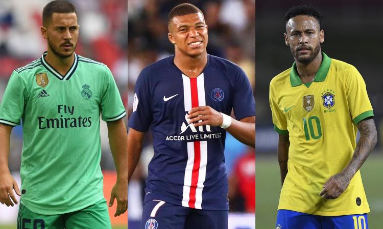 Hazard, Mbappé o Neymar: chi è il migliore dopo Messi e Ronaldo? VOTA