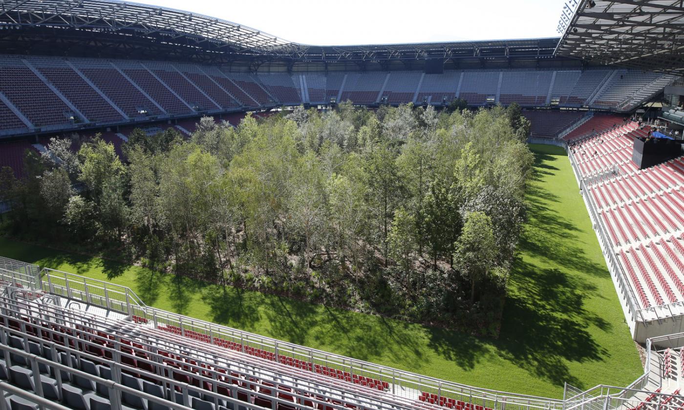 Austria: lo stadio diventa una foresta VIDEO