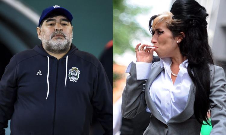 Maradona e Amy Winehouse: talenti dannati, anime gemelle scolpite nel mito