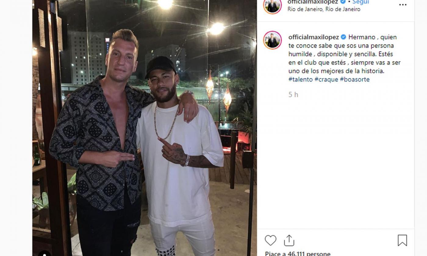 Icardi al PSG, Maxi Lopez pubblica una foto con Neymar