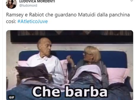 Atletico-Juve, l'ironia social: 'La maglia sembra quella del Napoli'. Ramsey-Rabiot come i coniugi Vianello