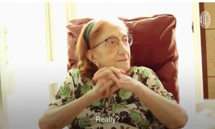 Nonna Ines compie 100 anni e il Milan le fa un regalo speciale: 'Siete la mia consolazione, Gattuso...' VIDEO