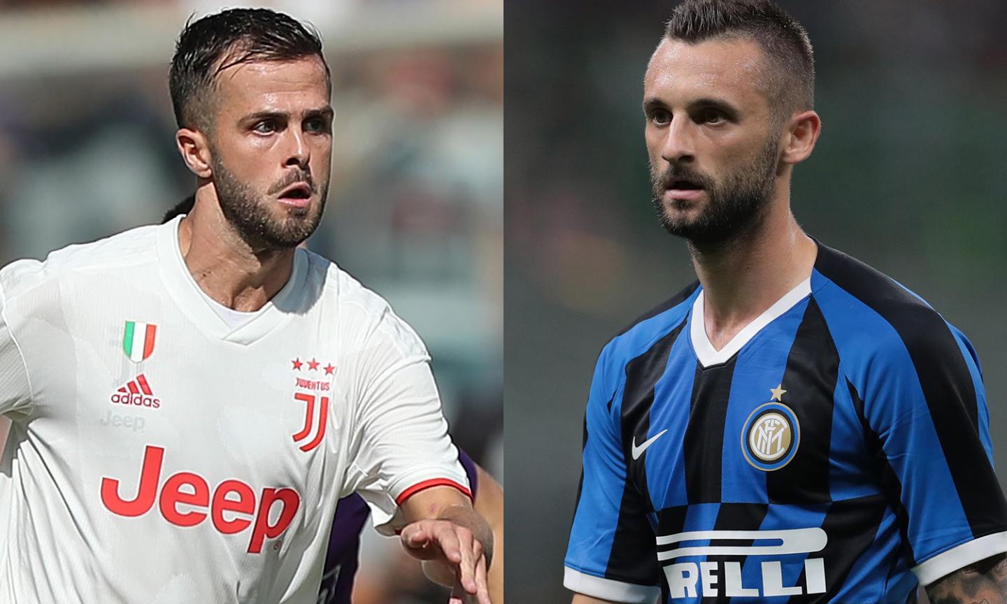 Cervelli a confronto: a Pjanic e Brozovic l'obbligo di accendere Juve-Inter