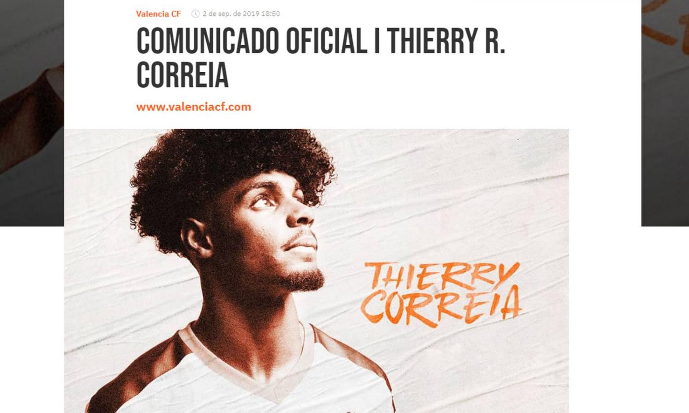 Valencia, UFFICIALE: Thierry Correia dallo Sporting. Avrà una clausola da 100 milioni