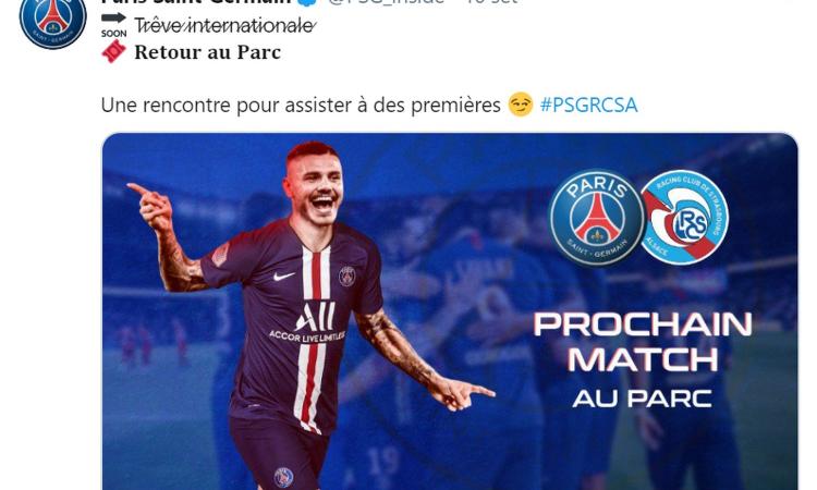 Icardi vicino all'esordio, c'è l'indizio del Psg
