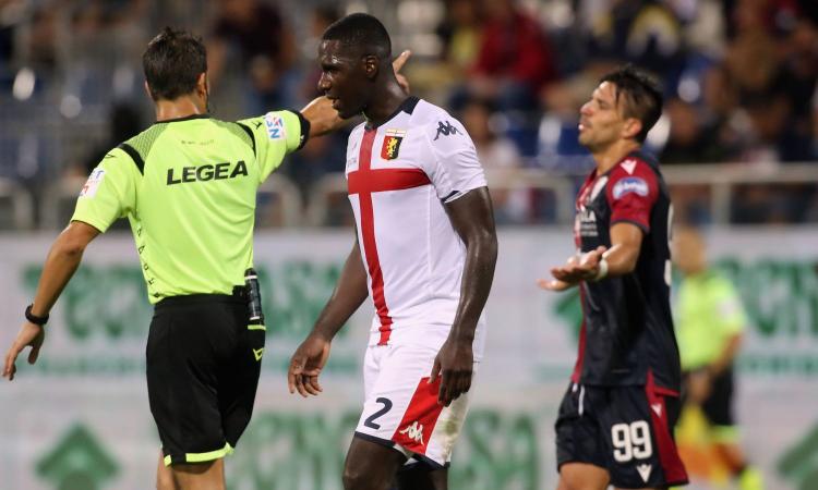 Genoa, allarme difesa in vista della Roma: anche Zapata va KO