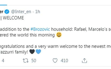 Nel giorno di Inter-Juve, Brozovic è di nuovo papà!
