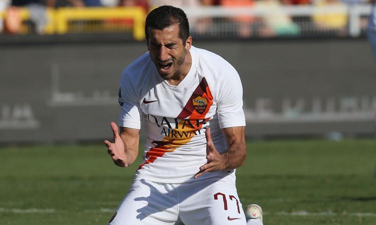 Roma, si ferma Mkhitaryan: in dubbio per la Samp