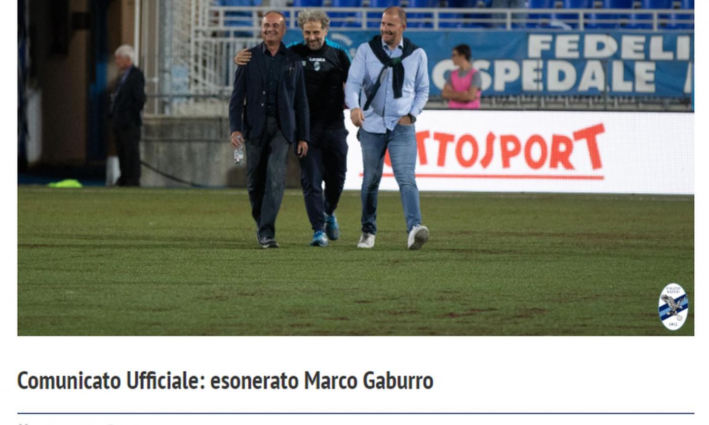 Lecco, UFFICIALE: esonerato Gaburro