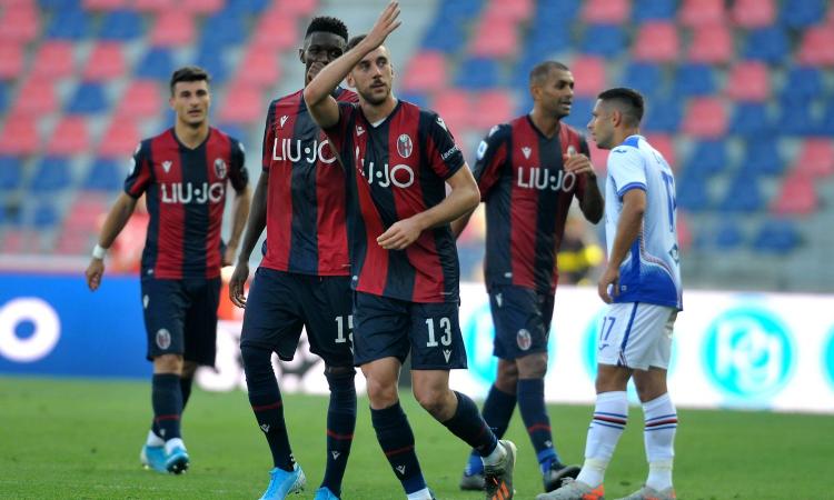 Genoa, Bani festeggia l'esordio con il Grifo. E a Bologna i tifosi lo rimpiangono