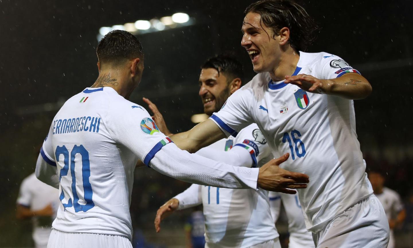 Mancini da record: l'Italia bis ci mette un tempo, ma vince 5-0 in Liechtenstein