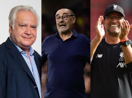 Un cappuccino con Sconcerti: calcio, la patria degli slogan. Ma sono meglio i 24 passaggi di Sarri o i 4 di Klopp?