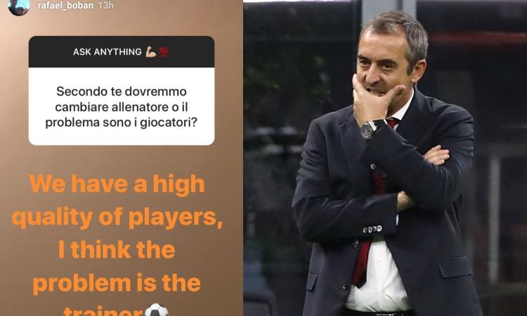Il figlio di Boban silura Giampaolo: 'Il problema è l'allenatore, vedremo cosa succederà...'