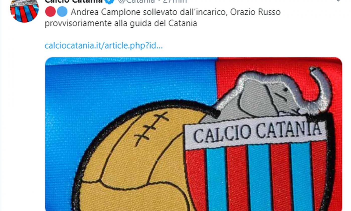 Catania, UFFICIALE: esonerato Camplone