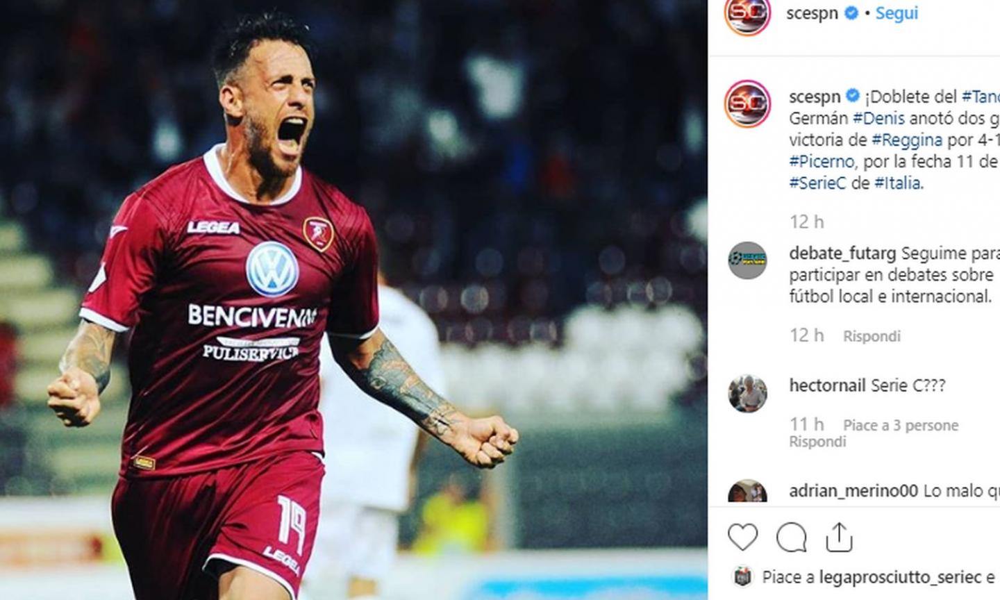 Reggina, Denis protesta: 'Il Bari ci ha rubato all'andata, scandaloso!'