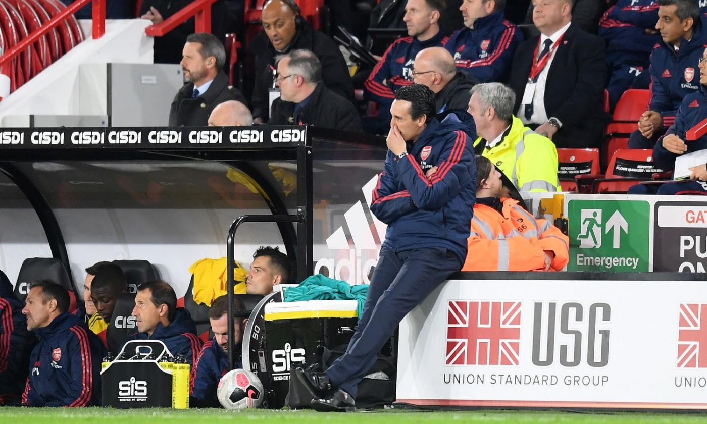 Arsenal, il tempo di Emery è finito: i tifosi lo bocciano e chiedono l'esonero