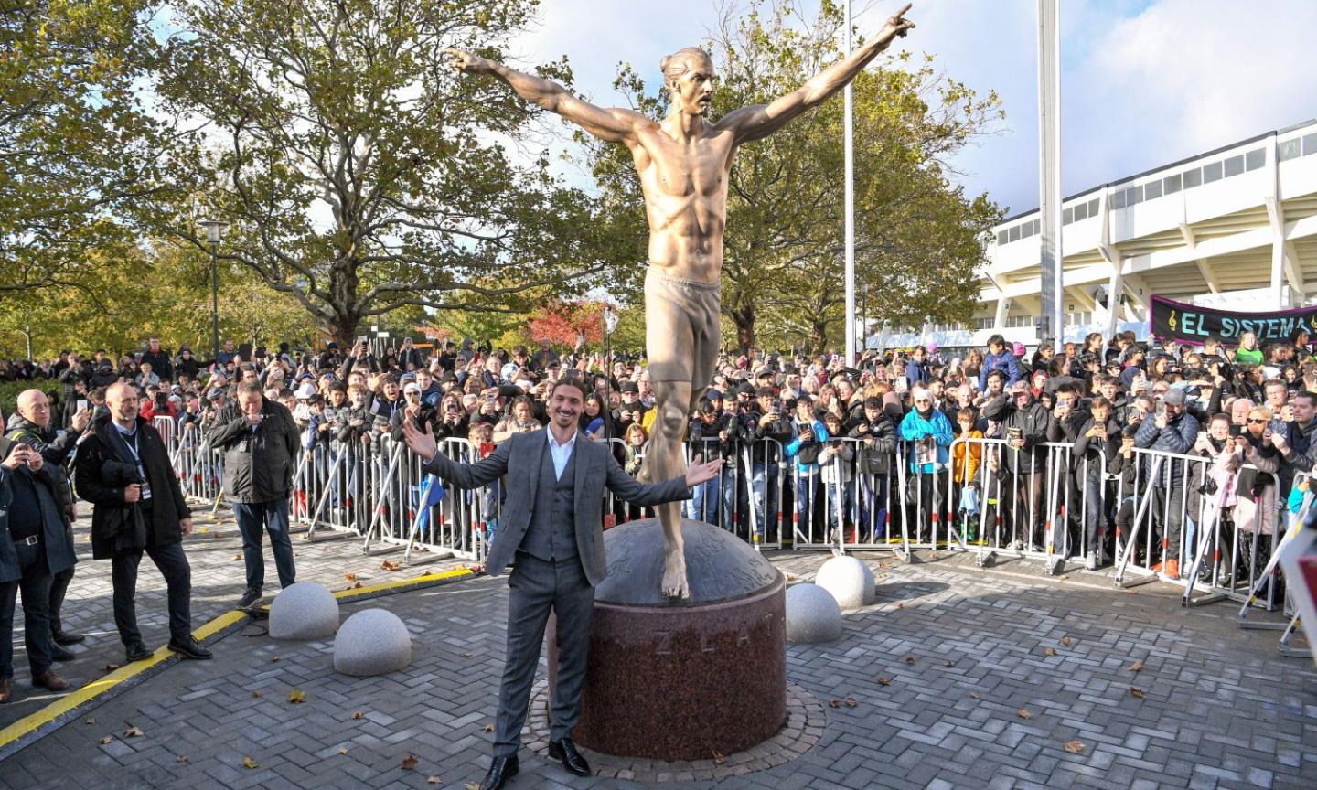 Watch: Ibrahimovic's statue gets vandalized, the latest