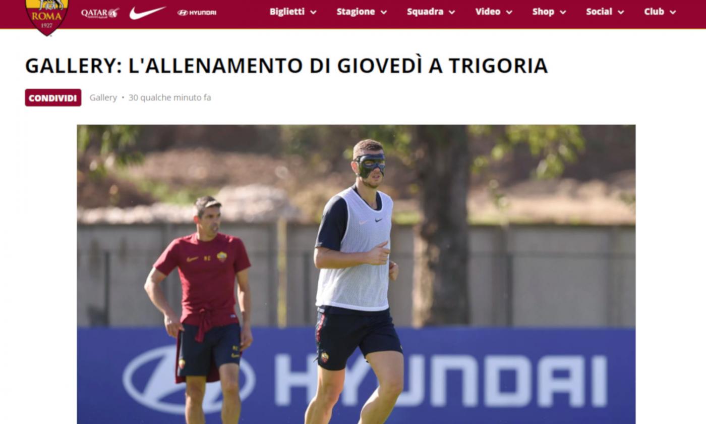 Dzeko doubtful despite training with mask