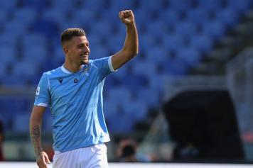 milinkovic, lazio, 2019/20, esulta, pugno, sorriso