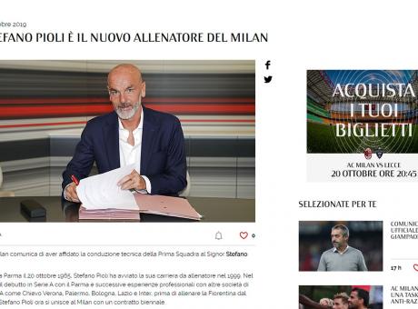 Pioli: 'Champions? Proviamoci! Voglio un Milan spregiudicato. Le critiche dei tifosi mi stimolano'
