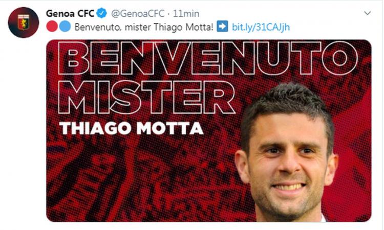 Genoa, UFFICIALE: Thiago Motta è il nuovo allenatore VIDEO