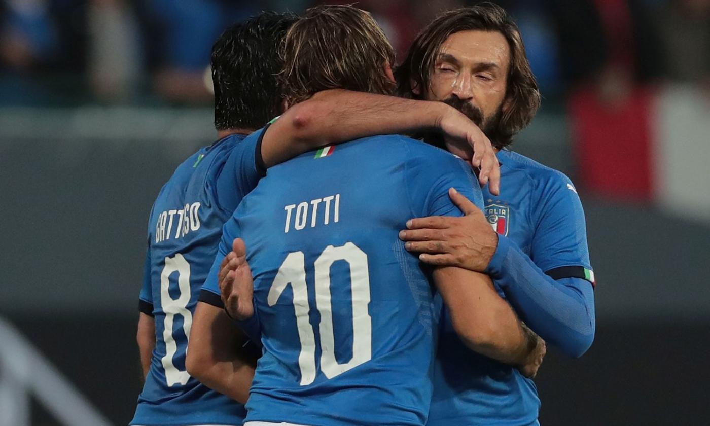 Totti show, Gattuso appesantito e Toni 'numero 1': leggende in campo, Germania-Italia finisce 3-3