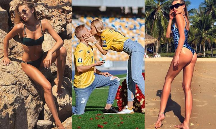 Zinchenko, proposta di matrimonio in campo. La Diletta d'Ucraina dice sì FOTO e VIDEO