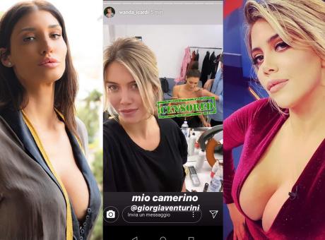 Wanda che combini? Pubblica una foto in topless di Giorgia Venturini nei camerini di Tiki Taka FOTO