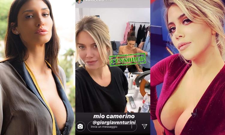 Wanda che combini? Pubblica una foto in topless di Giorgia Venturini nei camerini di Tiki Taka FOTO