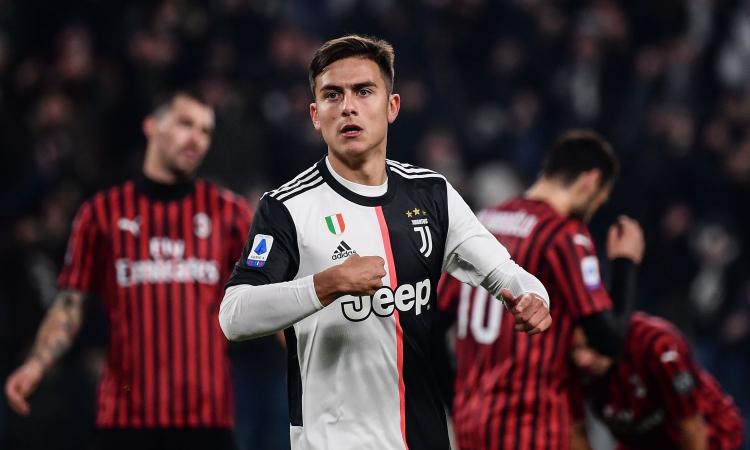 La Juve vince e torna prima: Dybala manda ko un buon Milan