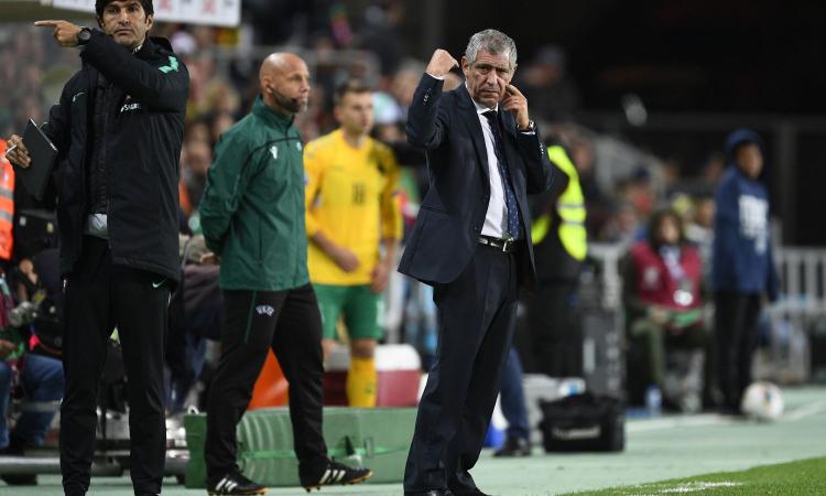 Santos, frecciata a Sarri: 'Ronaldo? La prestazione mette fine a dubbi sulle sue condizioni. Io non ne avevo'
