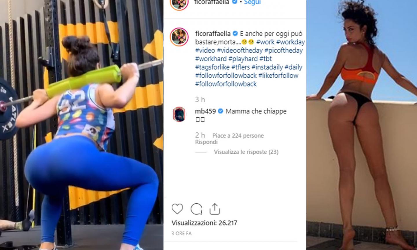 Raffaella Fico scolpisce il lato B in palestra. Balotelli senza freni: 'Mamma che chiappe!' FOTO