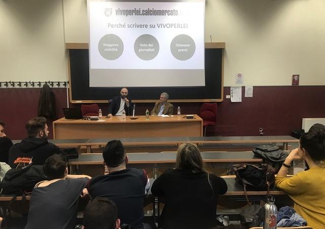 Calciomercato.com porta VivoPerLei tra gli studenti de La Sapienza: ieri i primi incontri a Roma FOTO