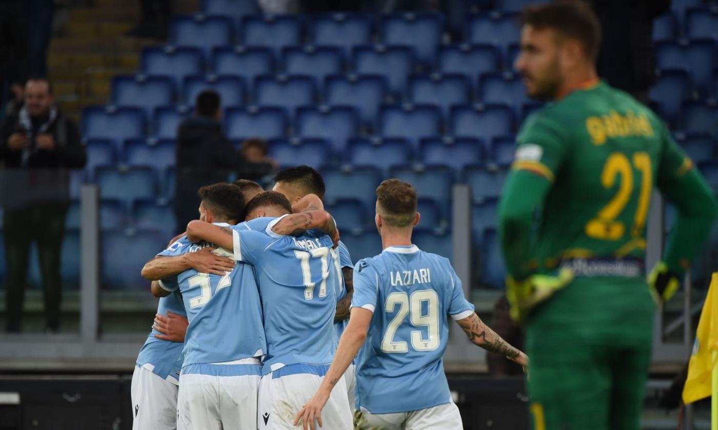 Serie A: Cagliari devastante, 5-2 alla Fiorentina. Poker Lazio al Lecce, si ferma l'Atalanta. Udinese-Spal 0-0