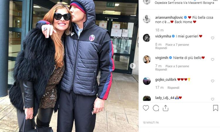 Bologna, Mihajlovic lascia l'ospedale. Finito il terzo ciclo di cure FOTO