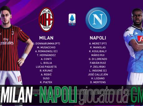 Milan-Napoli, giocata a PES: fra proteste e gufate per chi è finita la crisi?
