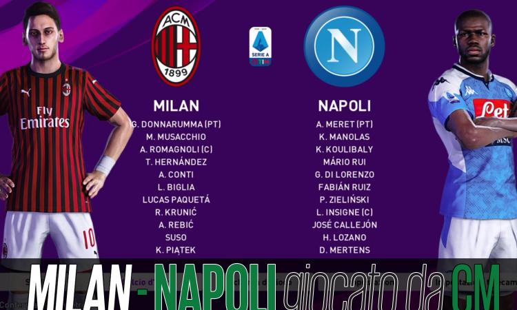Milan-Napoli, giocata a PES: fra proteste e gufate per chi è finita la crisi?