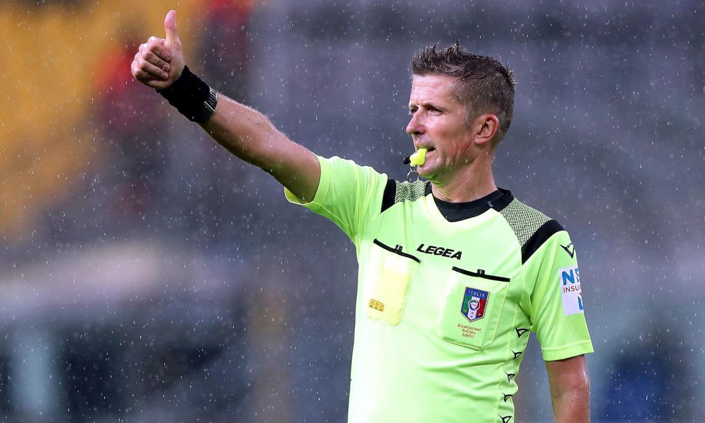 Roma, arbitra Orsato. Con lui il derby è tabù 